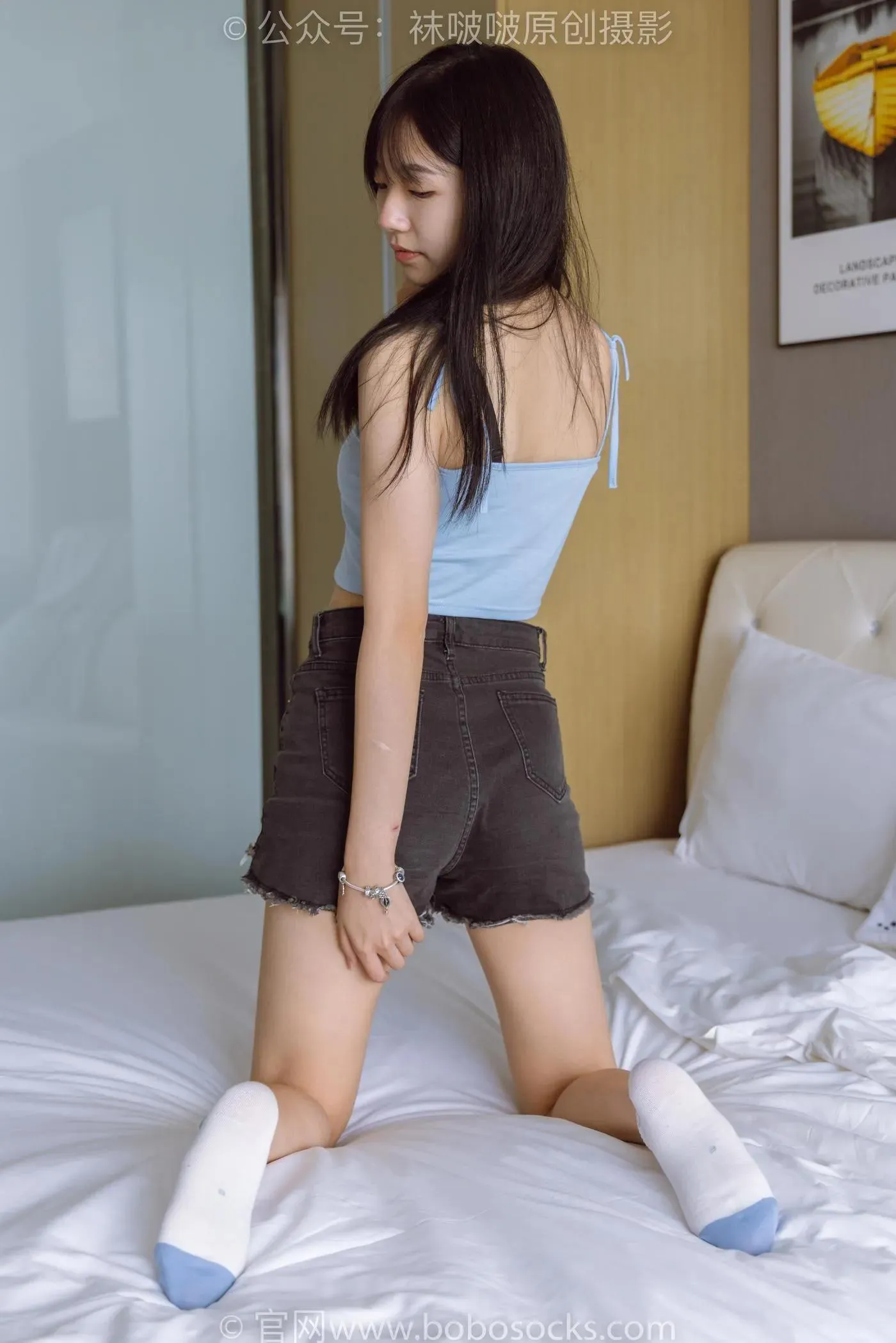 [BoBoSocks袜啵啵]NO.174 小甜豆-高跟长靴、白棉袜、裸足 [178P]插图8